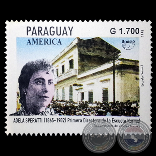 Imagen de ADELA SPERATTI - AMRICA 1998  UPAEP / MUJERES DESTACADAS DEL PARAGUAY - SELLO POSTAL PARAGUAYO AO 1998