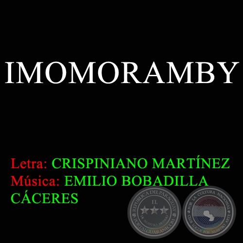 IMOMORAMBY - Msica EMILIO BOBADILLA CCERES