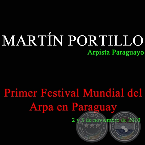 MARTN PORTILLO en el Primer Festival Mundial del Arpa en Paraguay