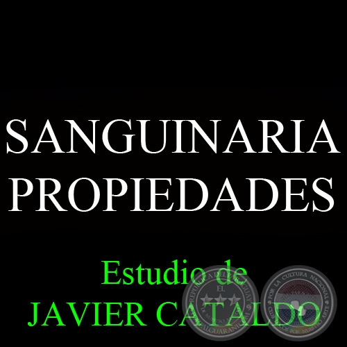 SANGUINARIA - PROPIEDADES - Estudio de JAVIER CATALDO