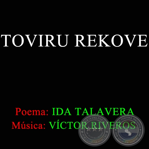 TOVIRU REKOVE - Poema de IDA TALAVERA