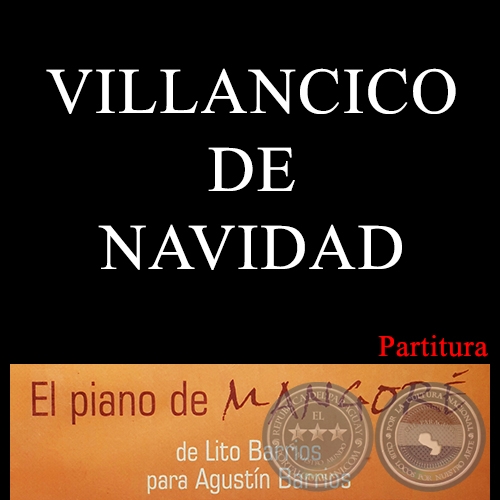 VILLANCICO DE NAVIDAD - PARTITURA PARA PIANO