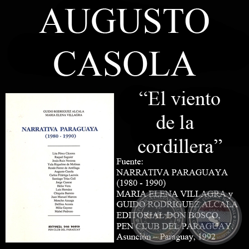 EL VIENTO DE LA CORDILLERA - Cuento de AUGUSTO CASOLA