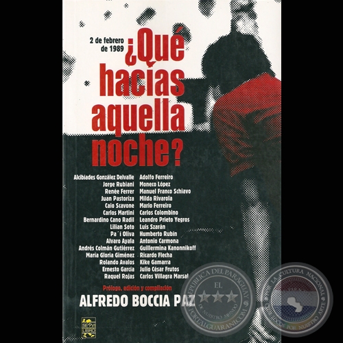QUE HACAS AQUELLA NOCHE?, 2008 - Compilacin: ALFREDO BOCCIA PAZ