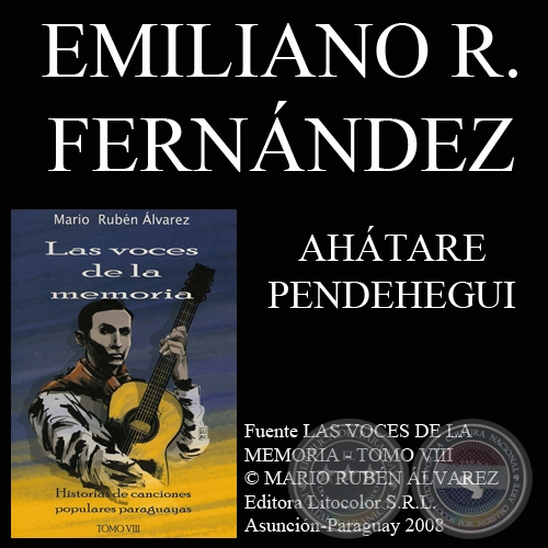 AHTARE PENDEHEGUI - Msica: NSTOR DAMIN GIRETT - Letra: EMILIANO R. FERNNDEZ