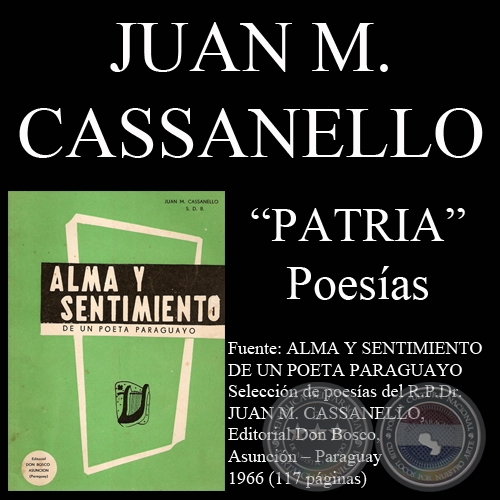 PATRIA (Poesías de JUAN CASSANELLO)