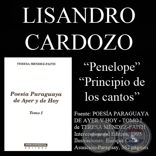 PENELOPE y PRINCIPIO DE LOS CANTOS - Poesas de LISANDRO CARDOZO