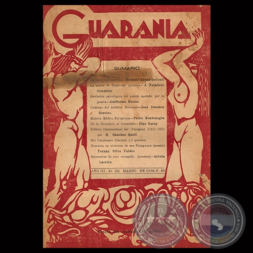 REVISTA GUARANIA - AO 3  N 29  MARZO 20 DE 1936 - Director: JUAN NATALICIO GONZLEZ