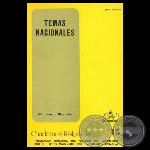 TEMAS NACIONALES, 1990 - Por LISANDRO DAZ LEN