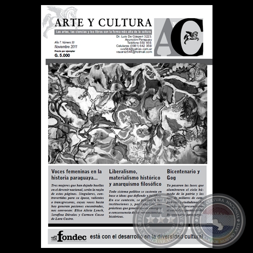 ARTE Y CULTURA - Nmero 30, 2011 (Direccin: Lic. VICTORIO V. SUREZ)
