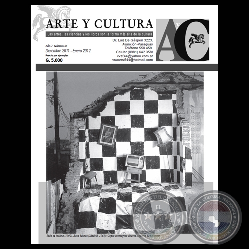 ARTE Y CULTURA - Nmero 31, 2011 (Direccin: Lic. VICTORIO V. SUREZ)