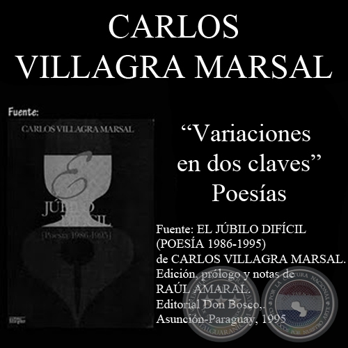 VARIACIONES EN DOS CLAVES - Poesas de CARLOS VILLAGRA MARSAL