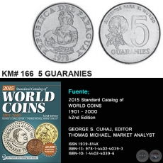 KM# 166 5 GUARANIES - AO 1978 - MONEDAS DE PARAGUAY