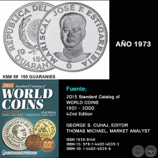 KM# 59 150 GUARANIES - AO 1973 - MONEDAS DE PARAGUAY