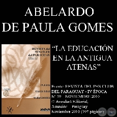 LA EDUCACIN EN LA ANTIGUA ATENAS (Ensayo de ABELARDO DE PAULA GOMES)