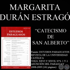 CATECISMO DE SAN ALBERTO (Ensayo de MARGARITA DURN ESTRAG)