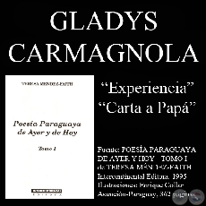 EXPERIENCIA y CARTA A PAP (Poesas de Gladys Carmagnola)