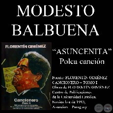 ASUNCENITA (Polca cancin, letra de MODESTO BALBUENA)