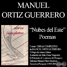 NUBES DEL ESTE. POEMAS - Poemario de MANUEL ORTIZ GUERRERO