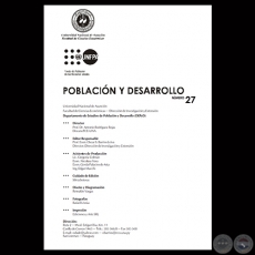 Revista N 27 - POBLACIN Y DESARROLLO - FACULTAD DE CIENCIAS ECONOMICAS U.N.A.