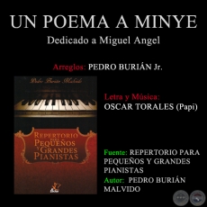 UN POEMA A MINYE - Arreglos PEDRO BURIN MALVIDO