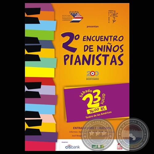 2 ENCUENTRO DE NIOS PIANISTAS (Invitan EL CCPA Y AMIGOS DEL ARTE)