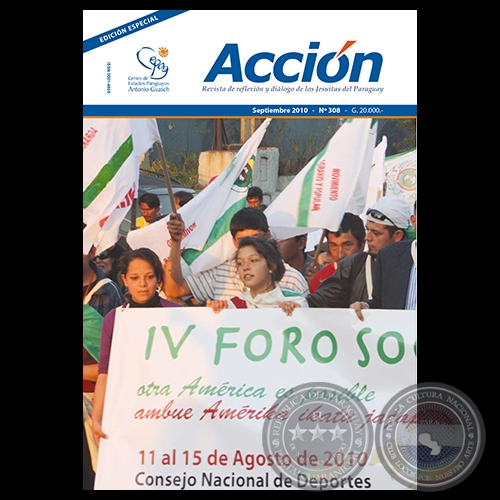ACCIN N 308 - Revista de reflexin y dilogo de los Jesuitas del Paraguay