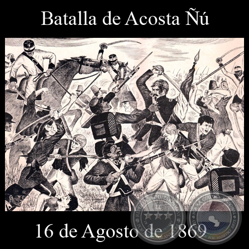 BATALLA DE ACOSTA  - 16 DE AGOSTO DE 1869 - Dibujo de WALTER BONIFAZI