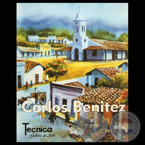 IGLESIA DE PIRIBEBUY, 2000 - Acuarela de CARLOS BENTEZ