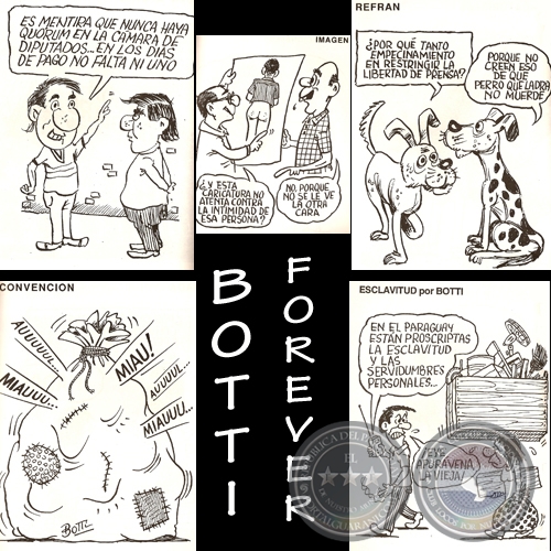 Parlamentarios y Convencionales - Caricatura de Botti - Ao 1992