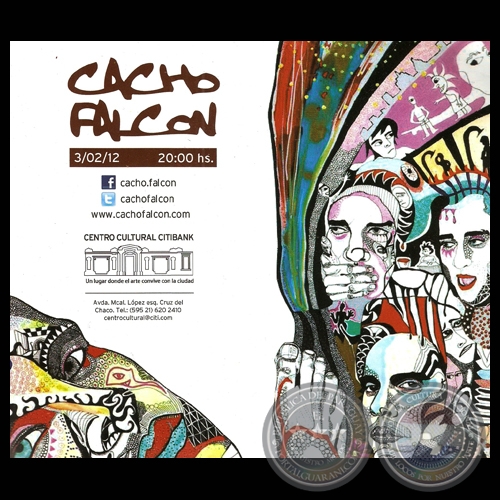 CACHO FALCN OBRAS - EXPOSICIN EN EL CENTRO CULTURAL CITIBANK, 2012