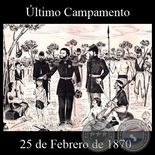 EL LTIMO CAMPAMENTO - CERRO COR - 25 DEFEBRERO DE 1870 - Dibujo de WALTER BONIFAZI