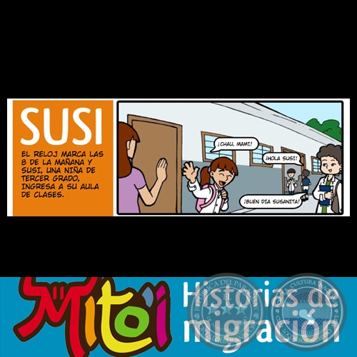 SUSI - HISTORIAS DE MIGRACIN - Cmics sobre migracin infantil - Ilustraciones: LEDA SOSTOA 