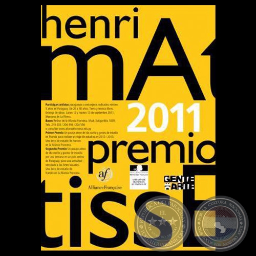 PREMIO HENRI MATISSE 2011 (PRIMER PREMIO: NATHALIA PLANÁS) - ASOCIACIÓN GENTE DE ARTE