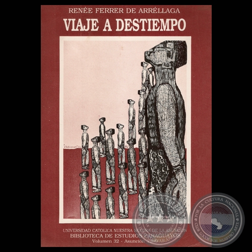 VIAJE A DESTIEMPO - Poesa de RENE FERRER - Tapa: Xilografa HASTA CUNDO?  De OLGA BLINDER - Ao 1989