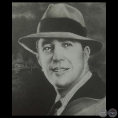 CARLOS GARDEL, 2012 - Retrato a lpiz de MILCIADES LARROZA