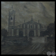 1 IGLESIA DE LA ENCARNACIN - leo sepia sobre lienzo de ROSA MONTES (RUMO)