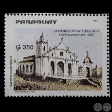 Pintura al leo de HCTOR BLAS RUIZ - SELLO POSTAL PARAGUAYO AO 1993