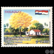 25 ANIVERSARIO RELACIONES DIPLOMTICAS ENTRE PARAGUAY Y LA REPBLICA DE INDONESIA, 2007 - Obra de MARTN VALLEJOS