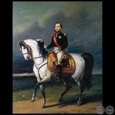 RETRATO DEL MARISCAL LPEZ - leo de AURELIO GARCA - Ao 1865