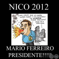 MARIO FERREIRO PRESIDENTE!!!!! - Humor gráfico de NICO - Año 2012