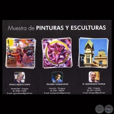 PINTURAS Y ESCULTURAS, 2015 - OSVALDO CAMPERCHIOLI, HORACIO GUIMARAENS y ALVARO AGUIRRE LAUNY 