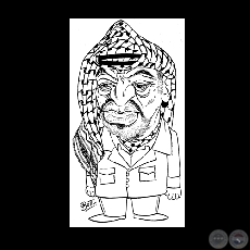 LDER PALESTINO ARAFAT - Caricatura de Fiorello Botti - Ao 2008