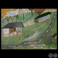 CAMINO A ITAUGUA, 1992 -  Obra de CARLOS FEDERICO REYES