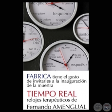 TIEMPO REAL - RELOJES TERAPUTICOS, 2010 - Obra de FERNANDO AMENGUAL