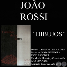 DIBUJO DE JOAO ROSSI  EN CAMINOS DE LA LNEA (Textos de OLGA BLINDER y TICIO ESCOBAR)