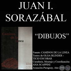DIBUJO DE JUAN IGNACIO SORAZBAL  EN CAMINOS DE LA LNEA (Textos de OLGA BLINDER y TICIO ESCOBAR)