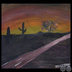 EL DESIERTO, 1995 - Acrlico de JULIO DARO INSFRN