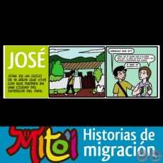 JOS - HISTORIAS DE MIGRACIN - Cmics sobre migracin infantil - Ilustraciones: LEDA SOSTOA 