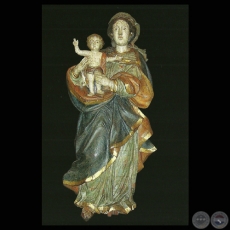 VIRGEN Y EL NIO - TALLA JESUTICA, Siglo XVIII (MUSEO DEL TESORO DE LA CATEDRAL DE ASUNCIN)